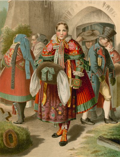 Deutsche Tracht, Pommern, Weitzacker von Albert Kretschmer